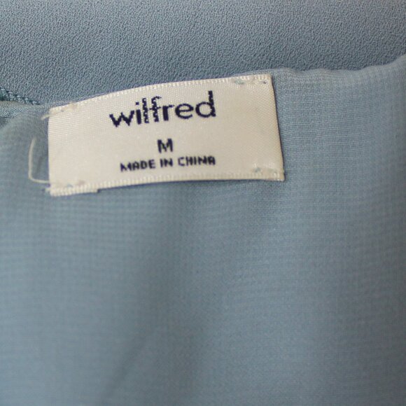 Aritzia Wilfred Ninette Ruffle Dress  Cocktail, Contemporary cobalt blue size M - Picture 9 of 11